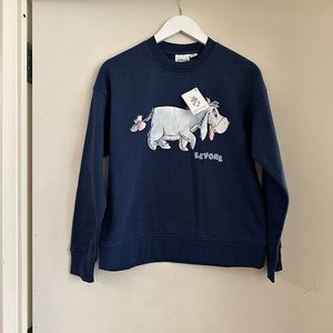 Disney x Primark Winnie The Pooh Navy Sweatshirt NWT